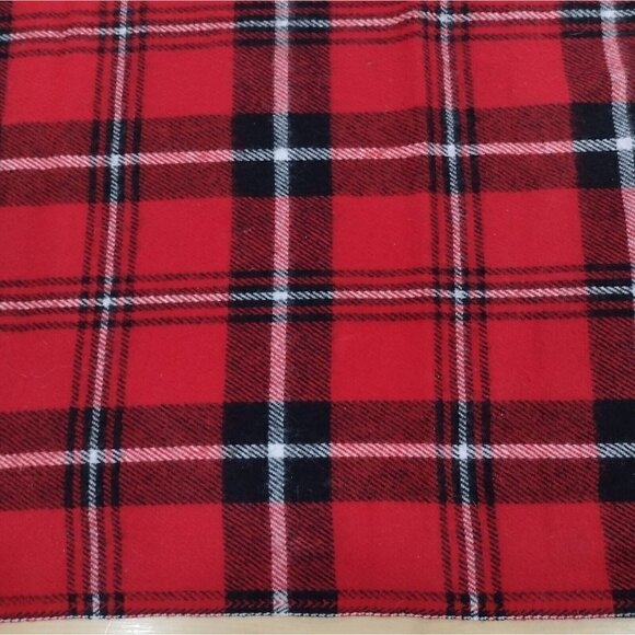 Vtg Faribo Woolen Mills Throw Blanket 100% Acrylic Red Tartan Plaid 46 X 54 - Picture 3 of 10